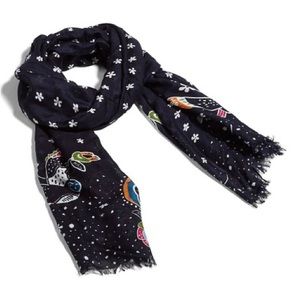 NWT Vera Bradley Soft Fringe Scarf in Night Sky